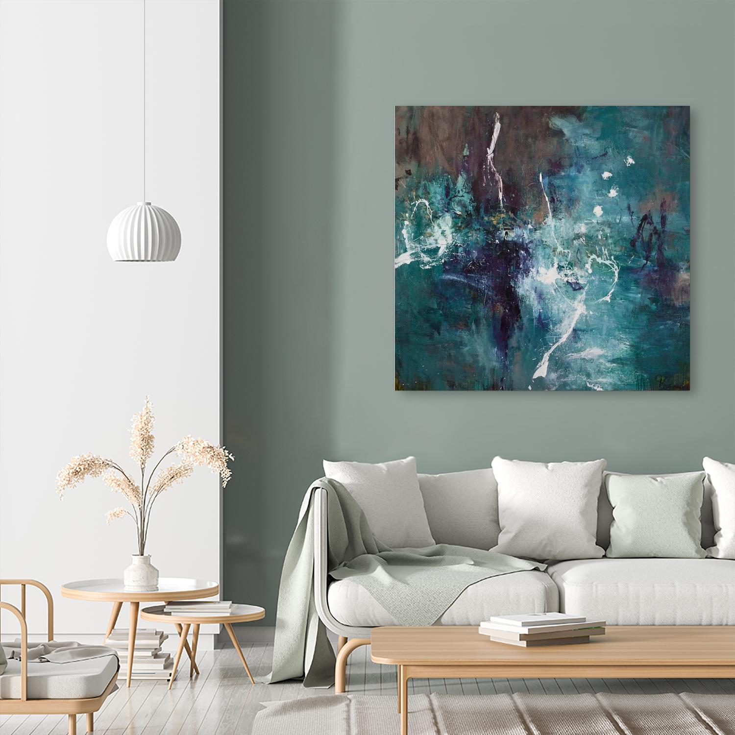 New Emergence by Doris Savard on GIANT ART - blue abstract