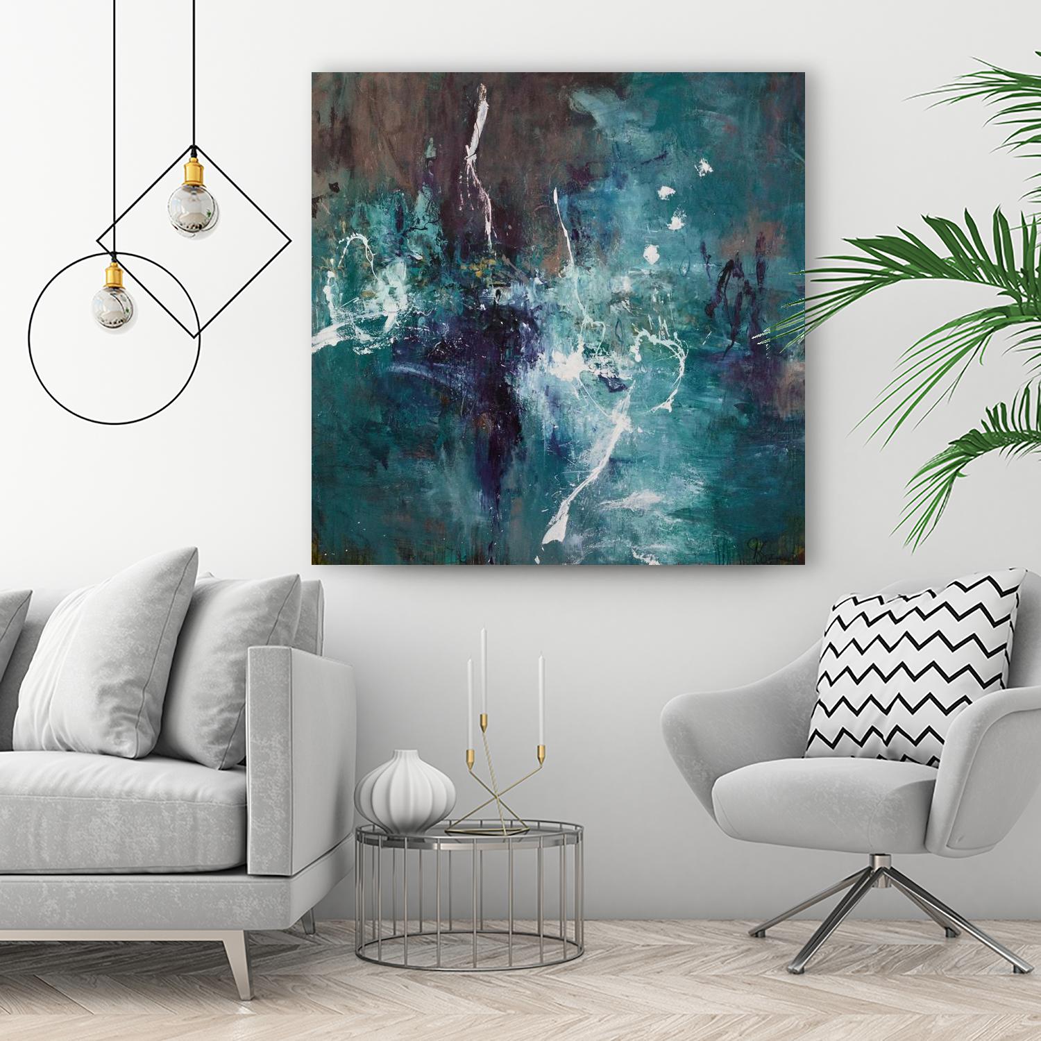 New Emergence by Doris Savard on GIANT ART - blue abstract
