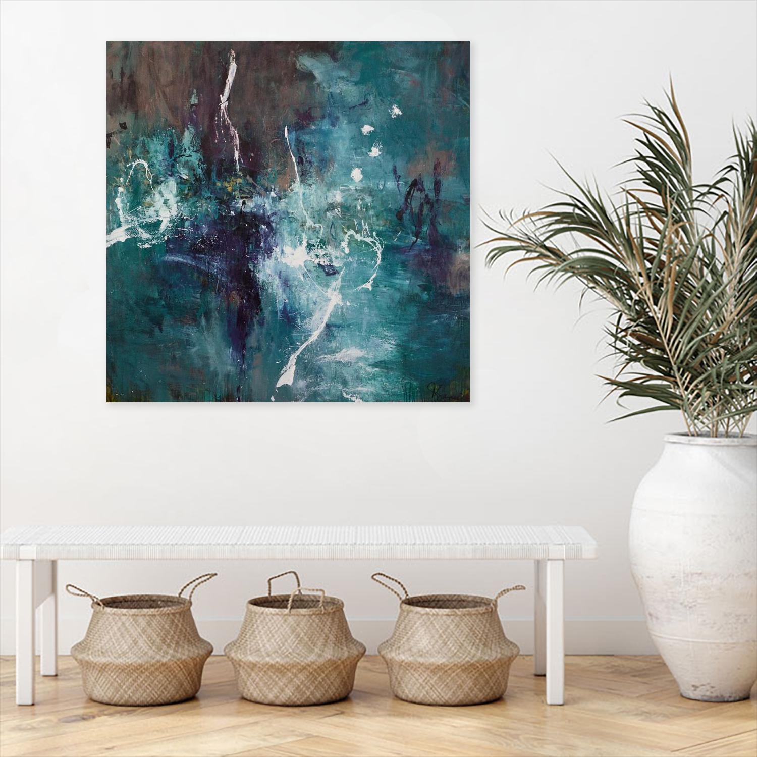 New Emergence by Doris Savard on GIANT ART - blue abstract