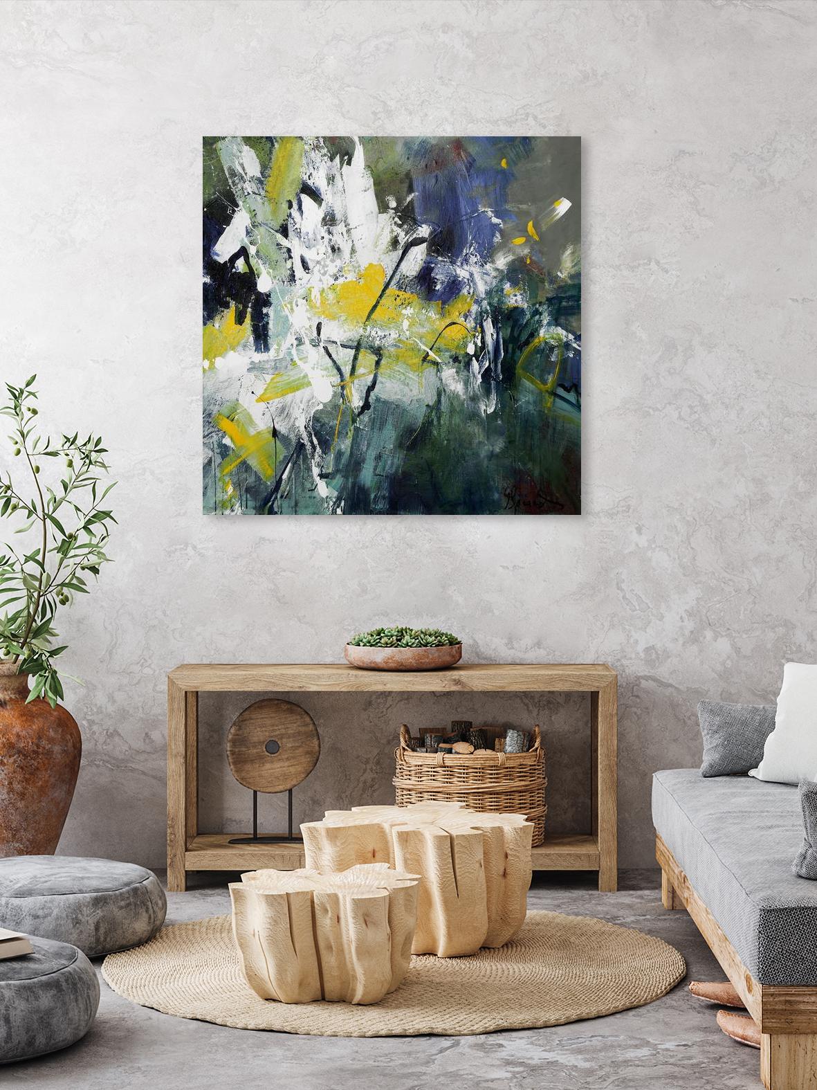New Sparkle by Doris Savard on GIANT ART - green abstract