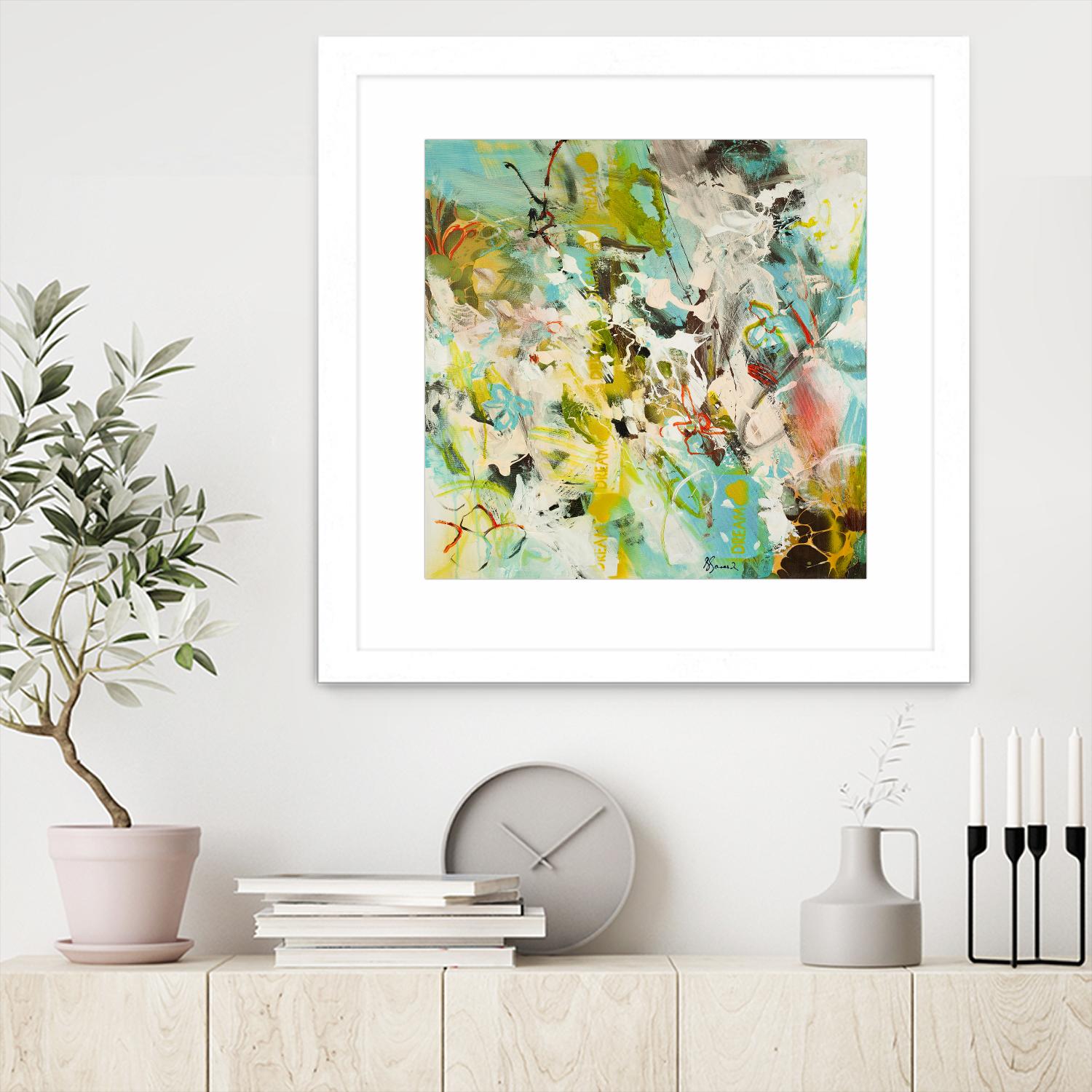 Sweet Dream I by Doris Savard on GIANT ART - pink abstract
