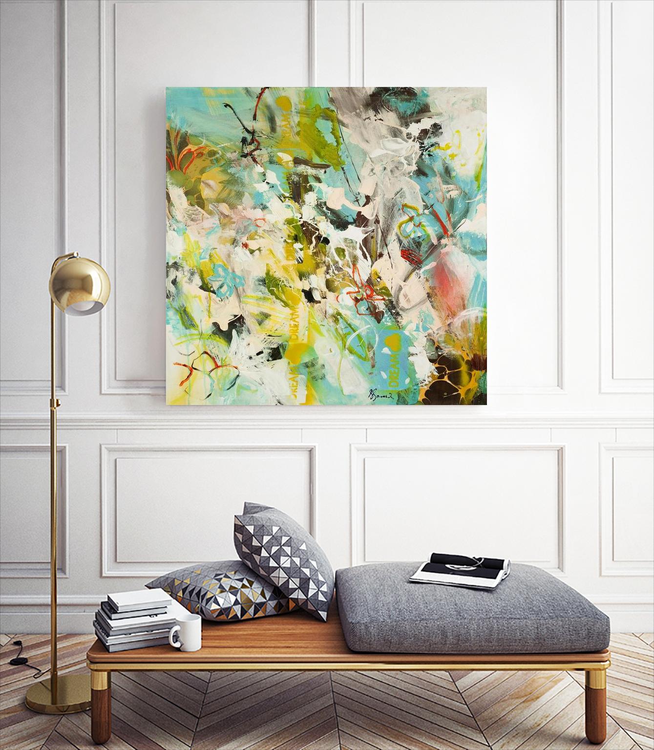 Sweet Dream I by Doris Savard on GIANT ART - pink abstract