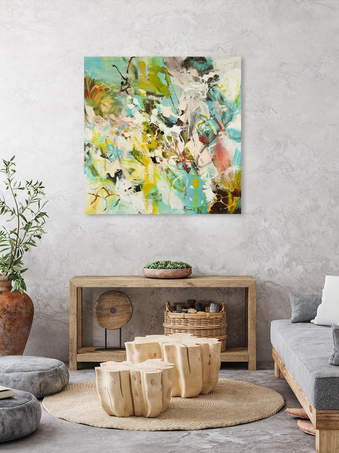 Sweet Dream I by Doris Savard on GIANT ART - pink abstract