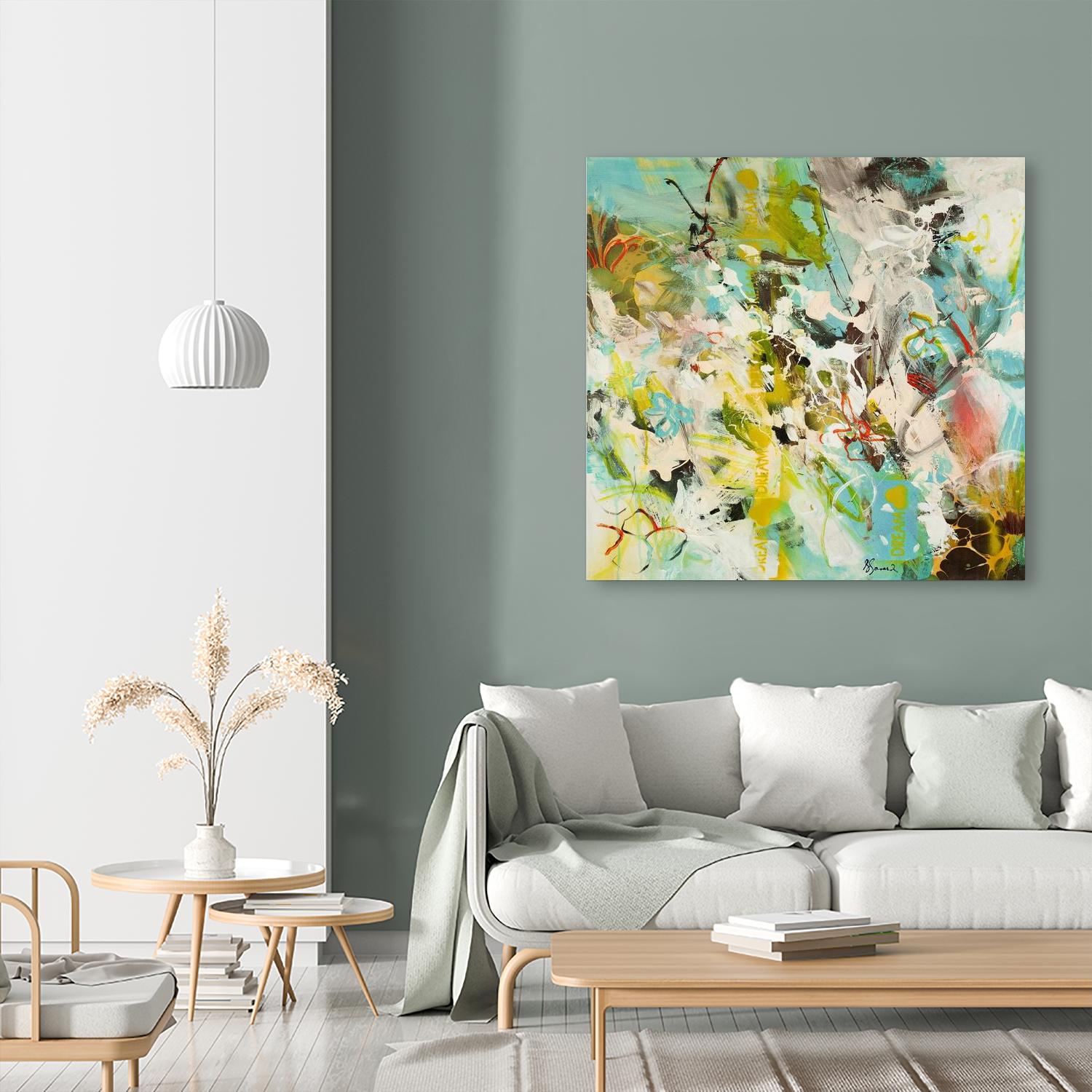 Sweet Dream I by Doris Savard on GIANT ART - pink abstract