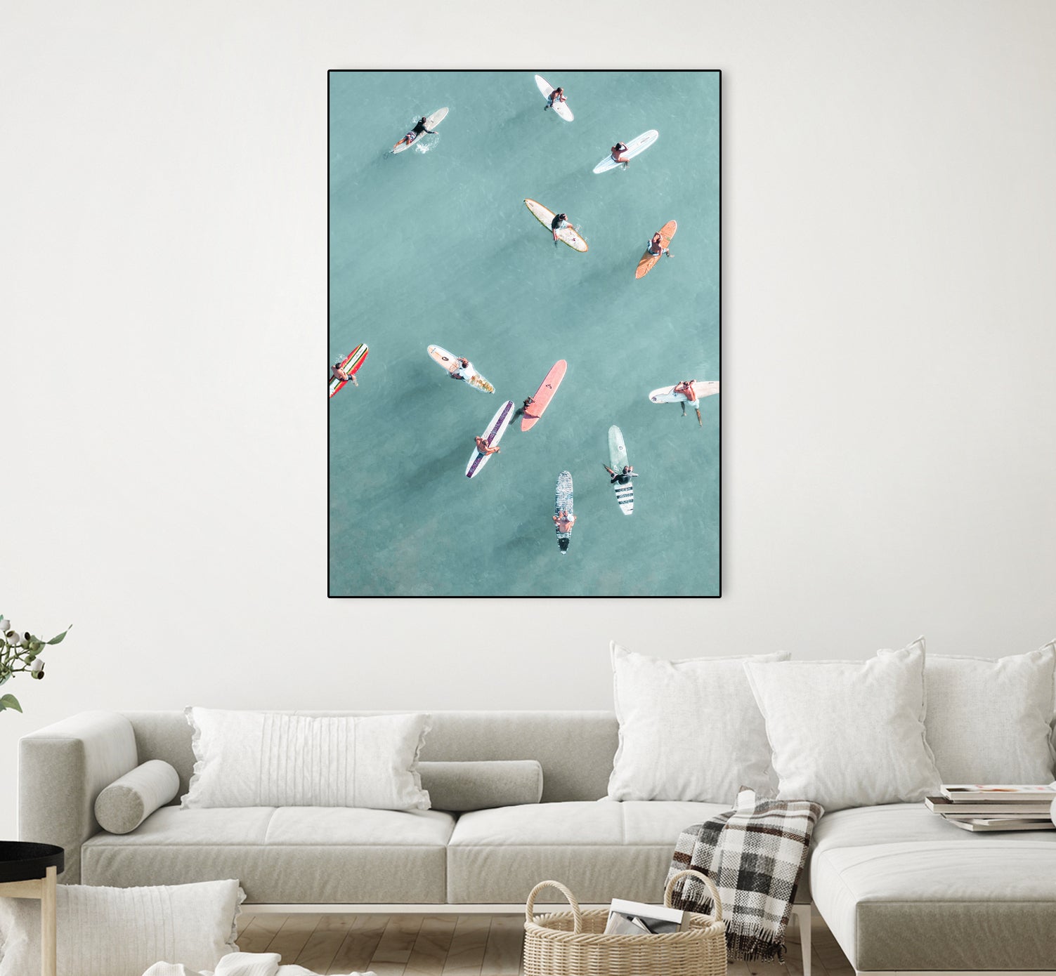 Surfers by Uknown on GIANT ART - blue coastal surfboards