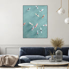 Surfers by Uknown on GIANT ART - blue coastal surfboards