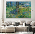 Guy L'heureux I by Diane Lambin on GIANT ART - green abstract forest