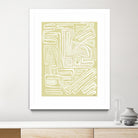Centric - Beach - 19 by Lori Dubois on GIANT ART - beige linear pastel