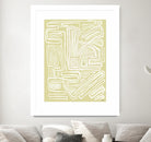 Centric - Beach - 19 by Lori Dubois on GIANT ART - beige linear pastel