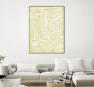 Centric - Beach - 19 by Lori Dubois on GIANT ART - beige linear pastel