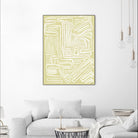 Centric - Beach - 19 by Lori Dubois on GIANT ART - beige linear pastel