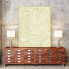 Centric - Beach - 19 by Lori Dubois on GIANT ART - beige linear pastel
