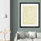 Centric - Beach - 19 by Lori Dubois on GIANT ART - beige linear pastel