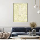 Centric - Beach - 19 by Lori Dubois on GIANT ART - beige linear pastel