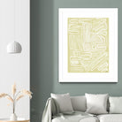 Centric - Beach - 19 by Lori Dubois on GIANT ART - beige linear pastel