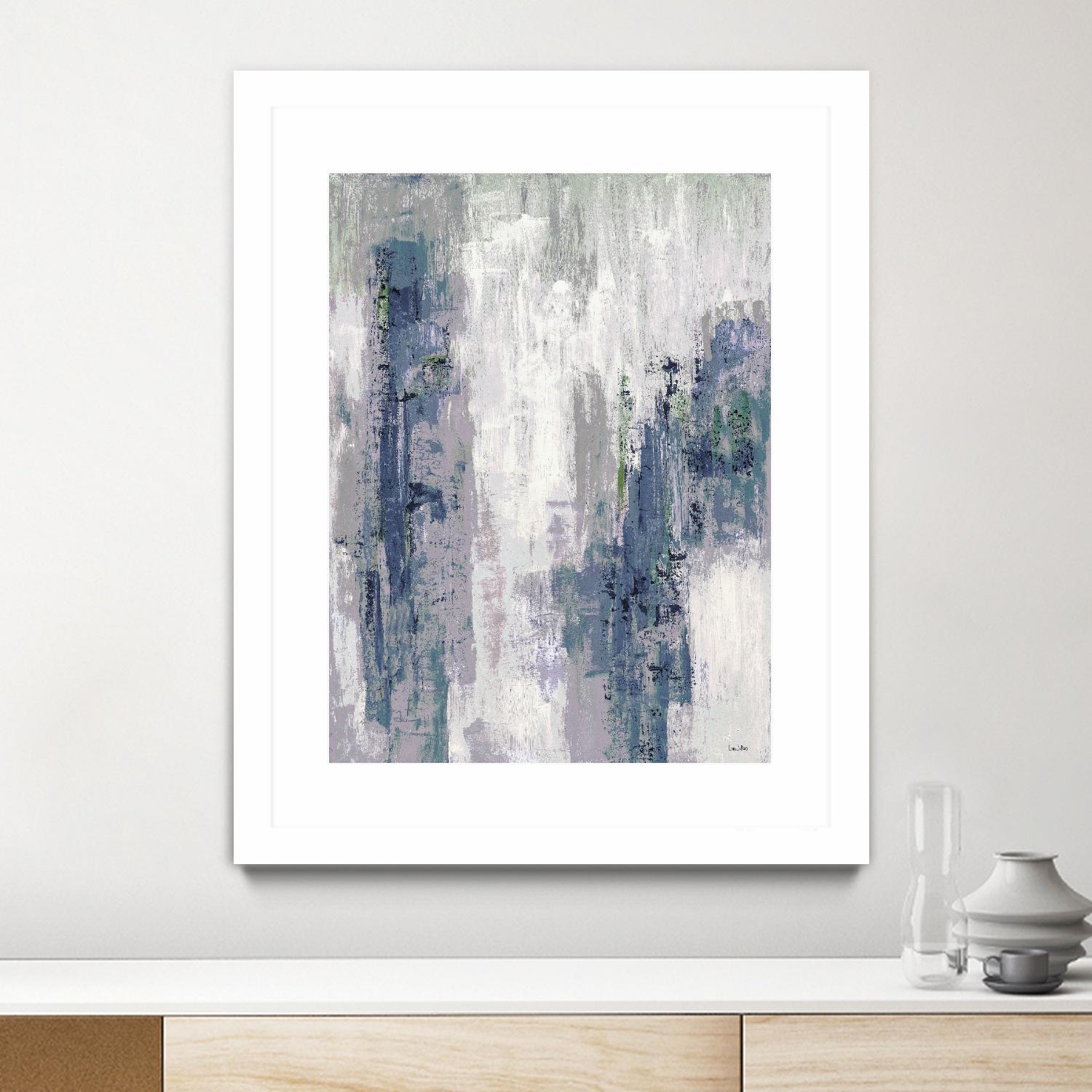 Blue Birch – Cool -3 by Lori Dubois on GIANT ART - blue abstract