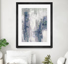 Blue Birch – Cool -3 by Lori Dubois on GIANT ART - blue abstract