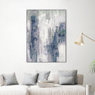 Blue Birch – Cool -3 by Lori Dubois on GIANT ART - blue abstract