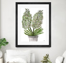 Summer Bloom - Lavender - Blue-11 by Lori Dubois on GIANT ART - green floral pot