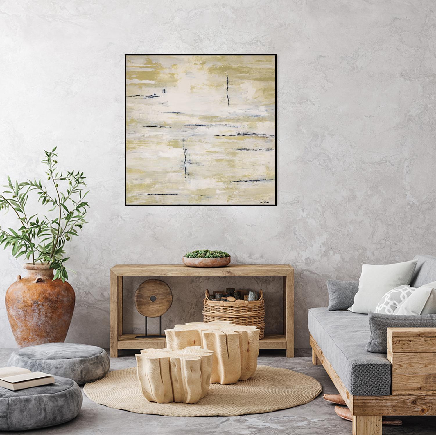 RainWater - Beige by Lori Dubois on GIANT ART - beige abstract ton sur ton