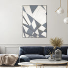 Nautical Flags – Gray - 1 by Lori Dubois on GIANT ART - grey abstract forme géométrique