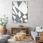 Nautical Flags – Gray - 1 by Lori Dubois on GIANT ART - grey abstract forme géométrique