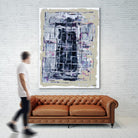 Gates – Neutral Navy - 1 by Lori Dubois on GIANT ART - black linear