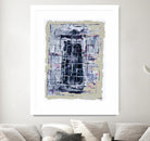 Gates – Neutral Navy - 1 by Lori Dubois on GIANT ART - black linear