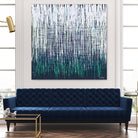 Weave - Light Teal - 4 by Lori Dubois on GIANT ART - green linear