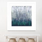 Weave - Light Teal - 4 by Lori Dubois on GIANT ART - green linear