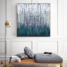Weave - Light Teal - 4 by Lori Dubois on GIANT ART - green linear