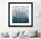 Weave - Light Teal - 4 by Lori Dubois on GIANT ART - green linear