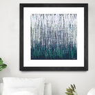 Weave - Light Teal - 4 by Lori Dubois on GIANT ART - green linear