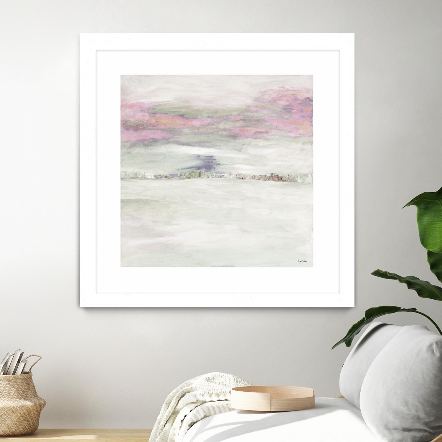 Winter Sky by Lori Dubois on GIANT ART - pink abstract paysage contemporain