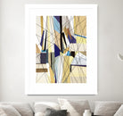 SeaCruise by Lori Dubois on GIANT ART - beige geometric shapes angled black lines