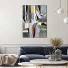 OceanRain by Lori Dubois on GIANT ART - pink geometric ton neutre