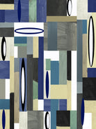 MercuryBlue-II by Lori Dubois on GIANT ART - blue linear black & white