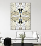 Nuance-I by Lori Dubois on GIANT ART - beige linear géométrique