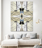 Nuance-I by Lori Dubois on GIANT ART - beige linear géométrique