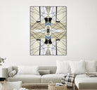 Nuance-I by Lori Dubois on GIANT ART - beige linear géométrique