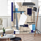 CoolPerspective-I by Lori Dubois on GIANT ART - beige linear grays