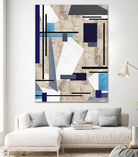 CoolPerspective-I by Lori Dubois on GIANT ART - beige linear grays