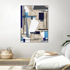 CoolPerspective-I by Lori Dubois on GIANT ART - beige linear grays