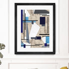 CoolPerspective-I by Lori Dubois on GIANT ART - beige linear grays