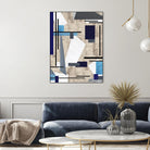 CoolPerspective-I by Lori Dubois on GIANT ART - beige linear grays