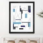 AvantGarde by Lori Dubois on GIANT ART - blue linear grays