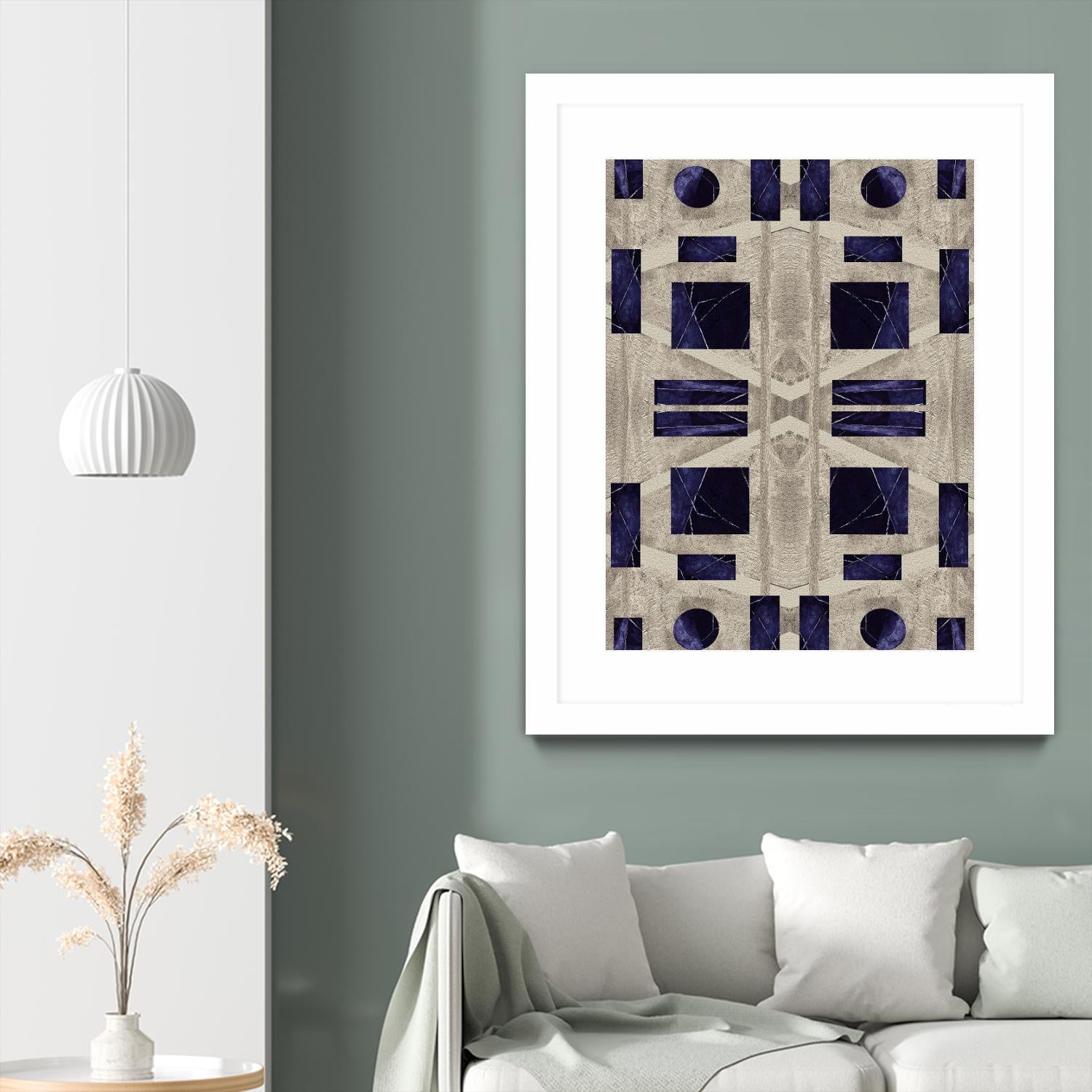 MeasureOfTime by Lori Dubois on GIANT ART - beige shapes geometric shapes