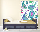 Jazzy by Lori Dubois on GIANT ART - aqua floral aqua