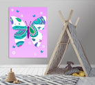 ModernButterfly-V - Lav by Lori Dubois on GIANT ART - pink art for kids doux