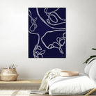 BluePoint by Lori Dubois on GIANT ART - blue linear